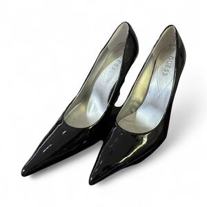 GUESS Shiny Black Heels